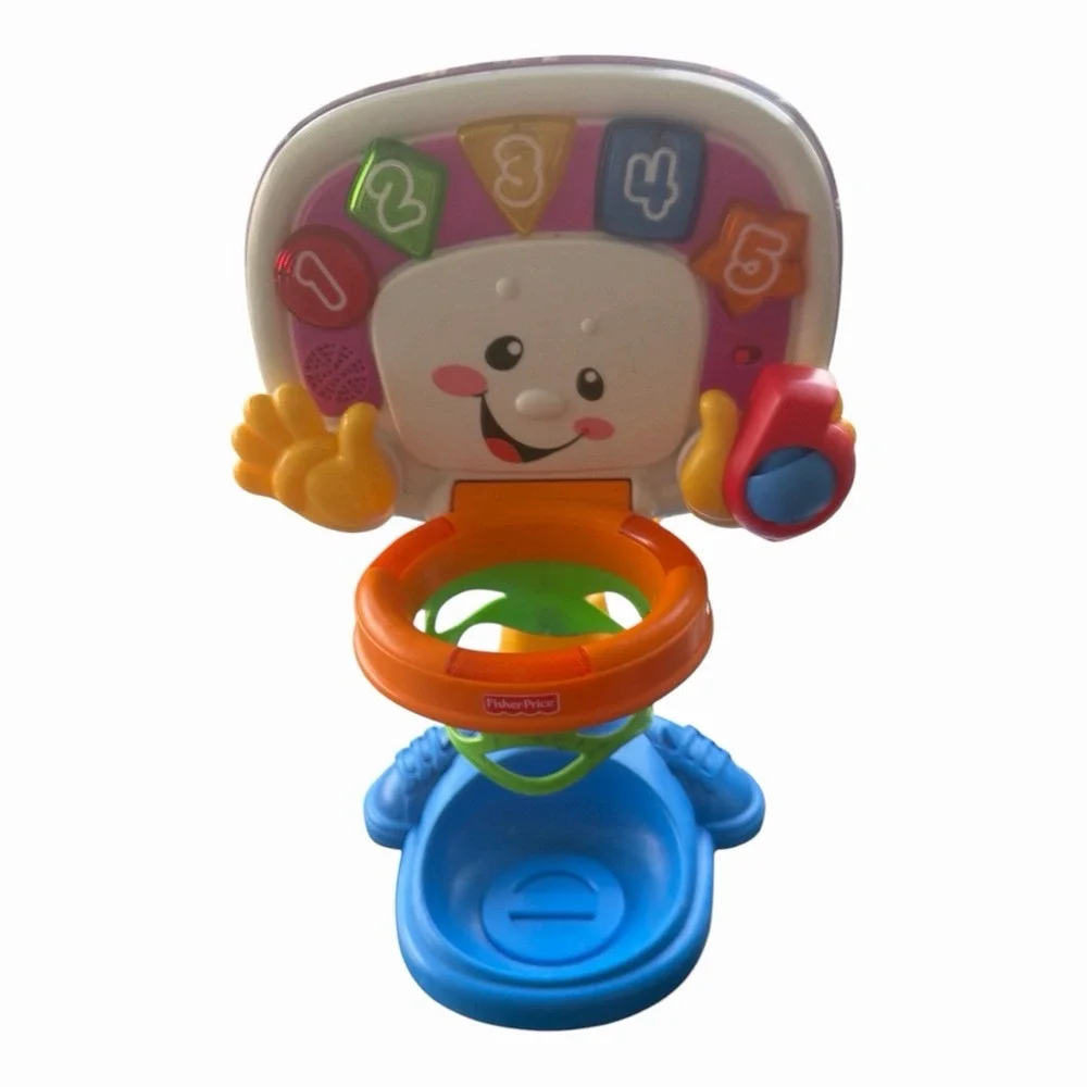 Fisher Price Laugh and Learn Learning Basketball Adjustable Height*Missing Balls